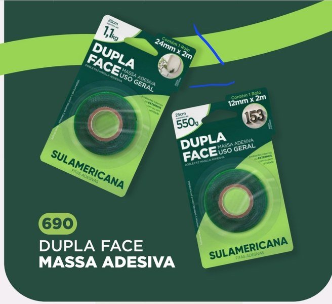 Fita dupla face Sulamericana